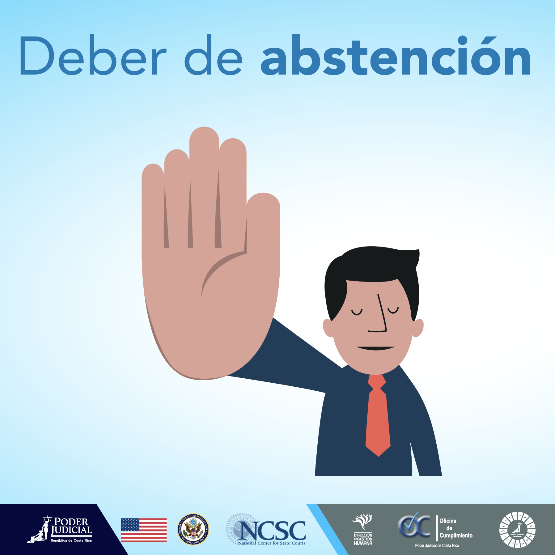 Infografía sobre el deber de abstención